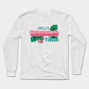 Hello Summertime Long Sleeve T-Shirt